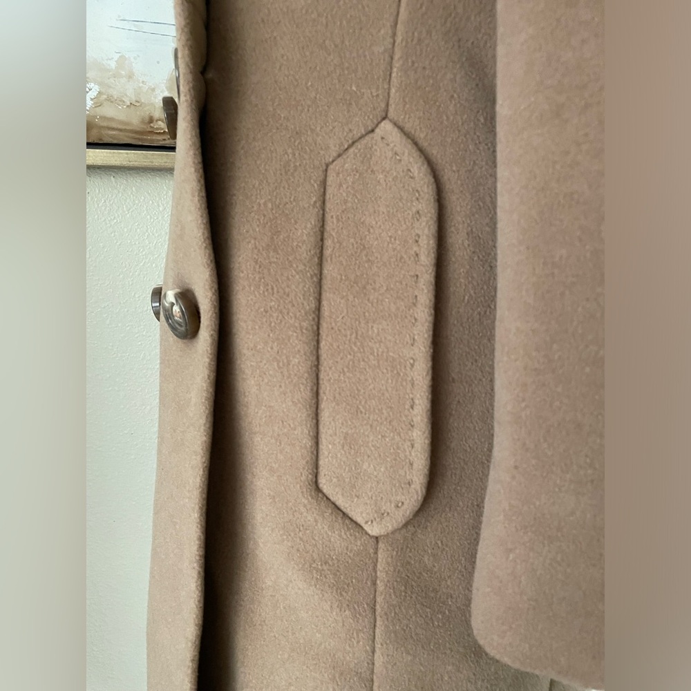 Rare Vintage double breasted 100% camel hair wool peacoat size 40 M LVC~ - Picture 9 of 14